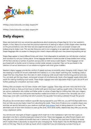 https www kidoovilla com daily diapers