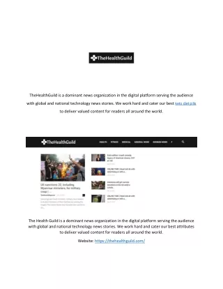 thehealthguild is a dominant news organization