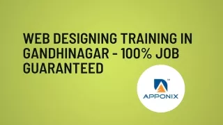 web designing training in gandhinagar