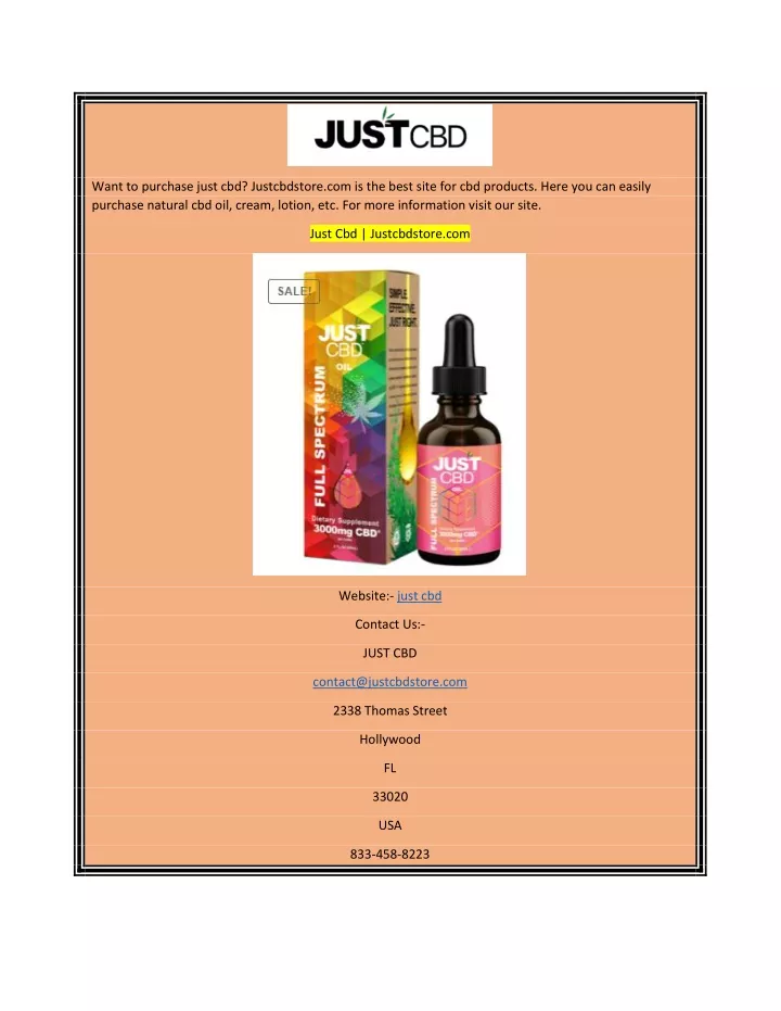 want to purchase just cbd justcbdstore