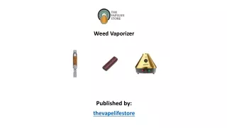 weed vaporizer published by thevapelifestore