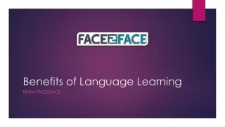 Benefits of Language Learning Online Faec2Face