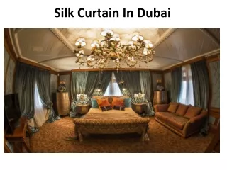 Silk Curtains in Dubai