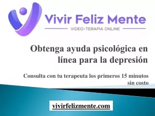 Obtenga ayuda psicológica en línea para la depresión
