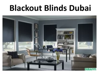 Blackout Blinds in Dubai