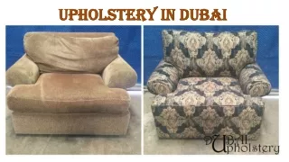 Upholstery in Dubai