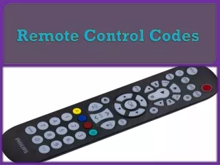 remote control codes