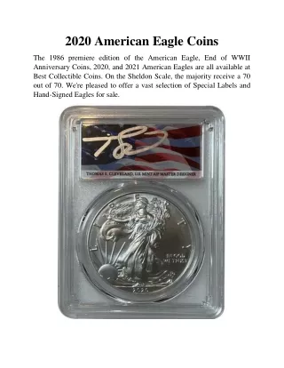 2020 American Eagle Coins