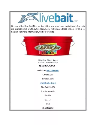 get one of the best cast nets for sale