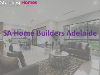 SA Home Builders Adelaide
