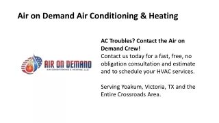 Air on Demand _Air Conditioning & Heating