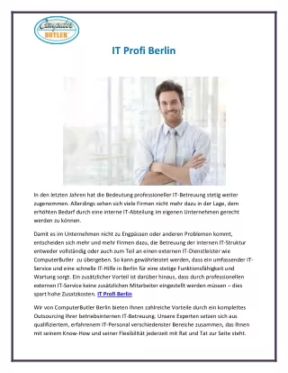 it profi berlin