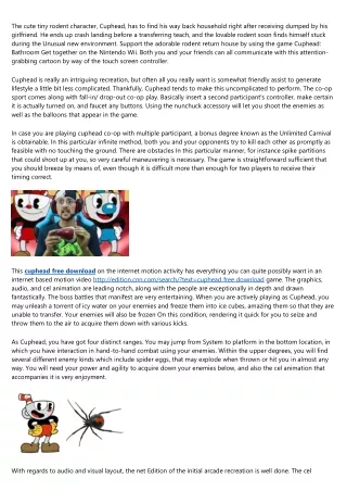 10 Sites to Help You Become an Expert in cuphead free download