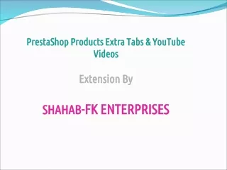 PrestaShop Products extra tabs