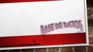 base de datos