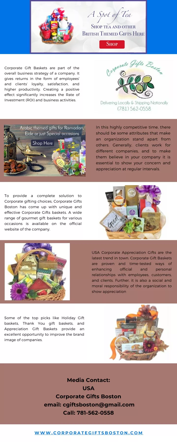corporate gift baskets are part of the
