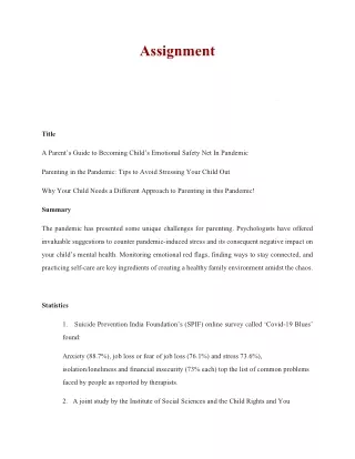 assignment