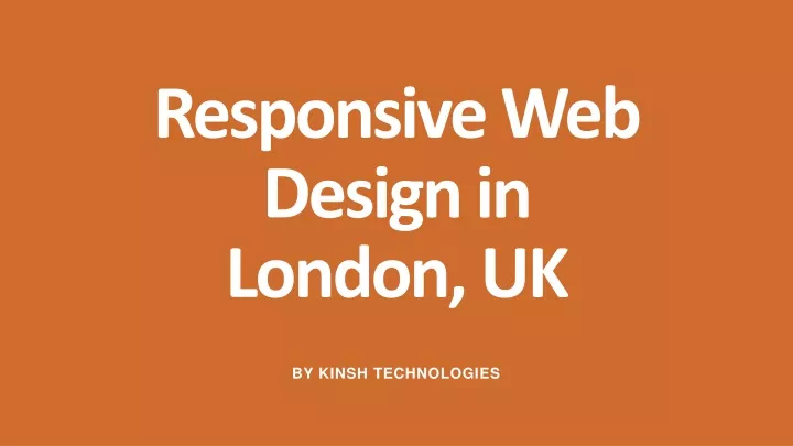 responsive web design in l ondon uk
