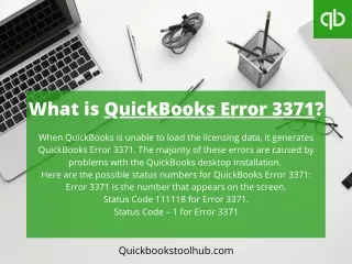 what is quickbooks error 3371