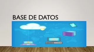 base de datos