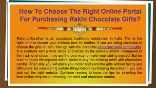 Rakhi With Chocolates Online From MyFlowerTree