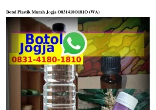 Botol Plastik Murah Jogja ౦8ᣮI_ԿI8౦_I8I౦{WA}