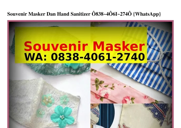 souvenir masker dan hand sanitizer