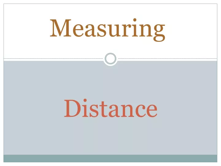 distance