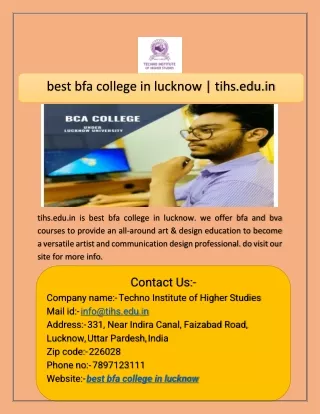 best bfa college in lucknow tihs edu in