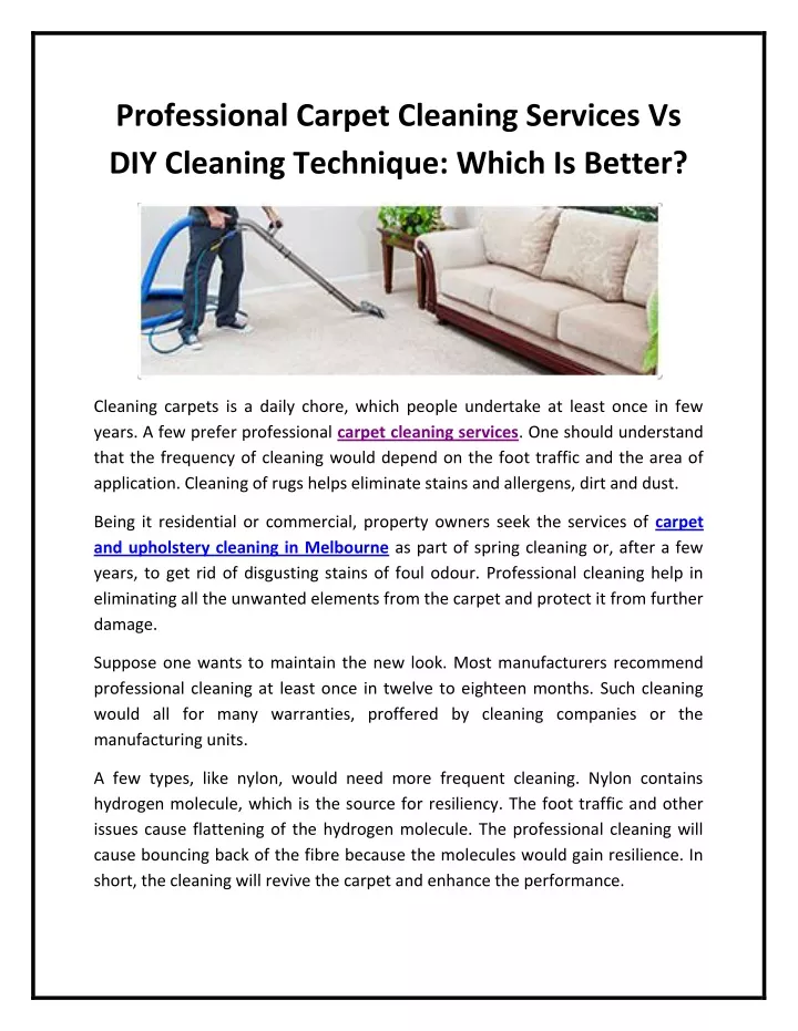 professional carpet cleaning services