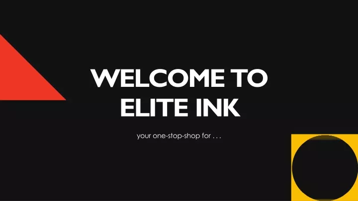 welcome to elite ink