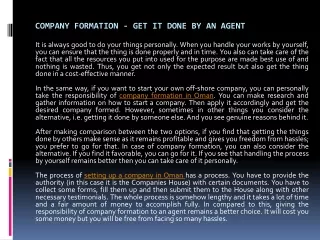 Company Formation - Get It Done By an