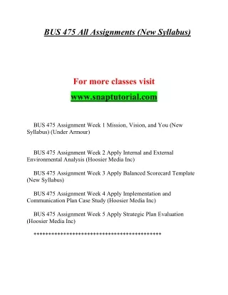 bus 475 all assignments new syllabus