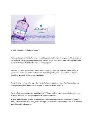 myaquaplus-Alkaline water in Dubai