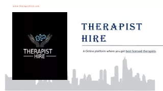 Best Licensed Therapists | Therapist Hire