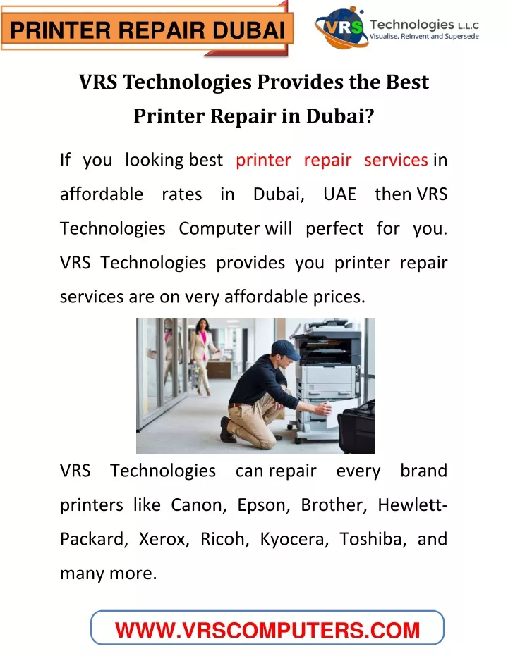 printer repair dubai