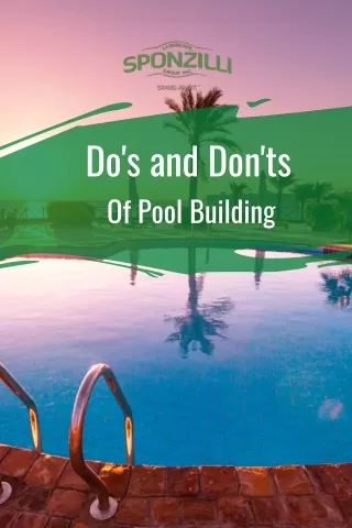 Dos and Don'ts of Pool Building