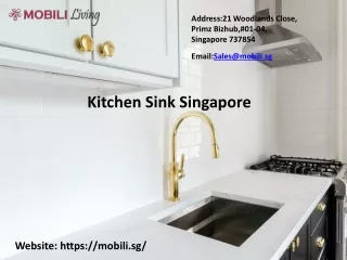 Kitchen Sink Singapore