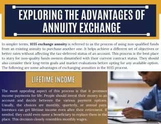 Exploring the Advantages of Annuity Exchange