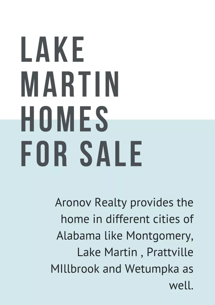 lake martin homes for sale