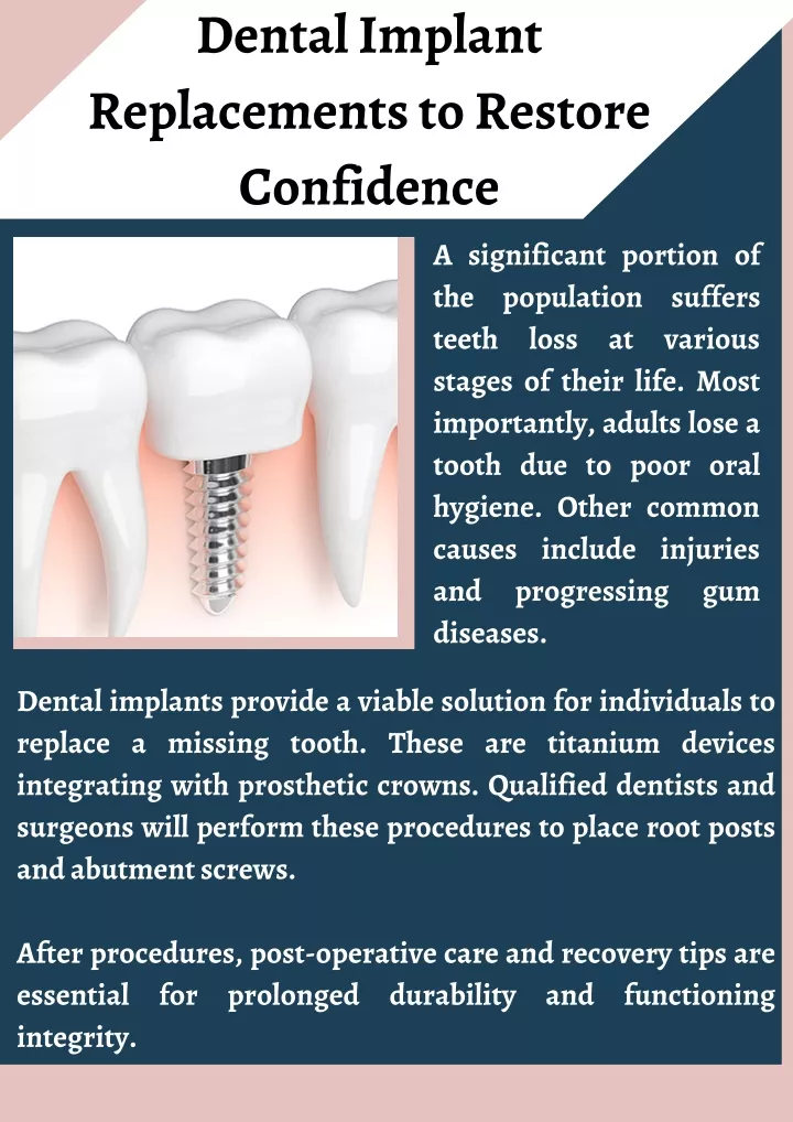 dental implant replacements to restore confidence