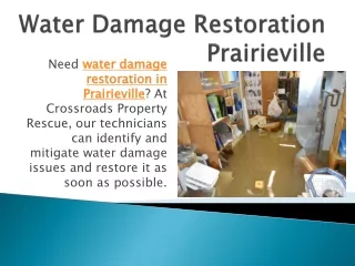 Water Damage Restoration Prairieville