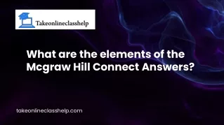 what are the elements of the mcgraw hill connect