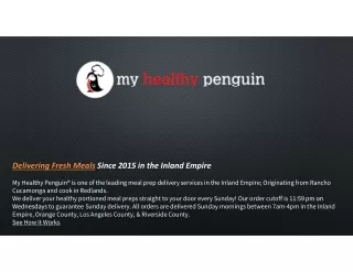 Healthy Meal Delivery Service In Ontario - myhealthypenguin.comMHP