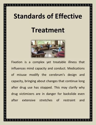 Standards of Effective Treatment