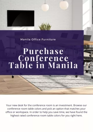 Purchase Conference Table in Manila