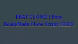 ebay clone ebay readymade clone script dod