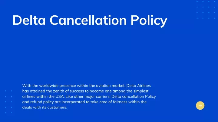 delta cancellation policy