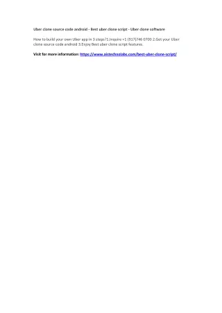 uber clone source code android best uber clone