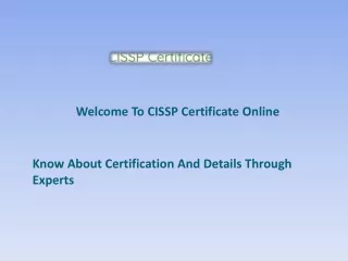 Know About Certification And Details Through Experts